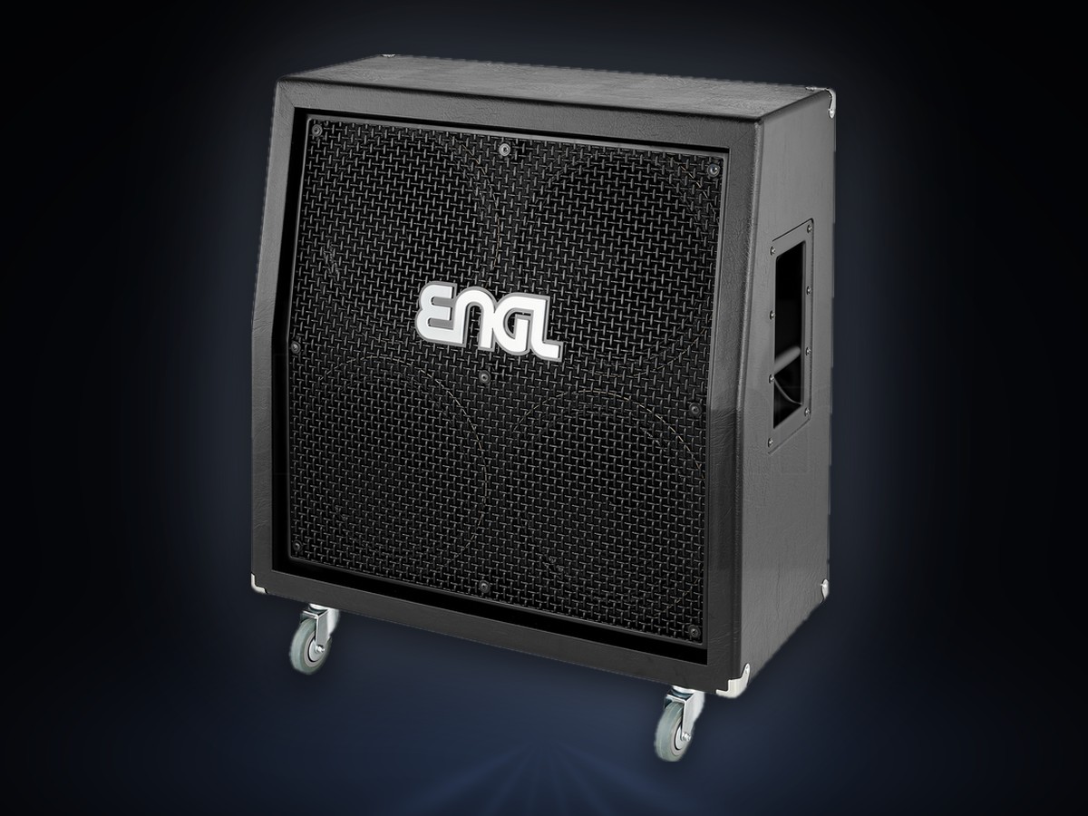Engl 4x12 Slant-Box auf Rollen